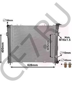 K05191937AA Радиатор, охлаждение двигателя JEEP в городе Тюмень