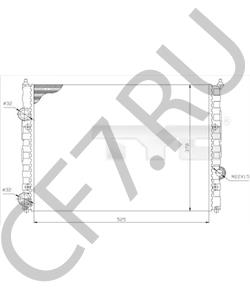 3A0121253 Радиатор, охлаждение двигателя VW/SEAT в городе Тюмень