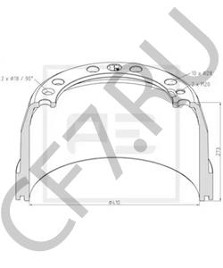 3 171 745 Тормозной барабан VOLVO в городе Тюмень