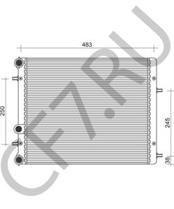 6Q0121253AG Радиатор, охлаждение двигателя VW/SEAT в городе Тюмень