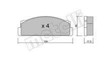 ZASTAVA Комплект тормозных колодок, дисковый тормоз