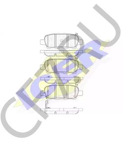 D4060-3AW0A Комплект тормозных колодок, дисковый тормоз NISSAN (DONGFENG) в городе Тюмень