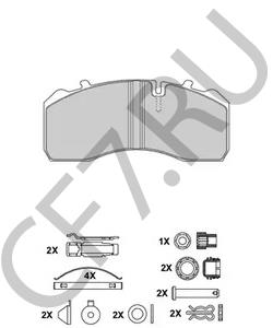 M910001-01 Комплект тормозных колодок, дисковый тормоз GIGANT в городе Тюмень