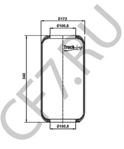 6673280001 Кожух пневматической рессоры DAIMLER в городе Тюмень