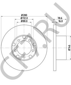 6014215112 Тормозной диск MERCEDES-BENZ в городе Тюмень