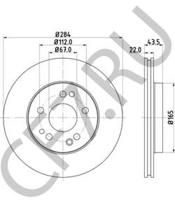 A124421161264 Тормозной диск MERCEDES-BENZ в городе Тюмень