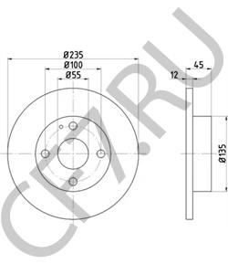 DB0Y33251C Тормозной диск MAZDA в городе Тюмень