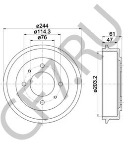 5841129000 Тормозной барабан HYUNDAI в городе Тюмень