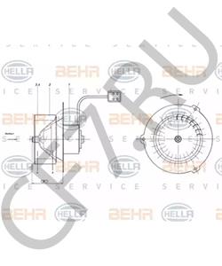 000 820 86 42 Вентилятор салона MERCEDES-BENZ в городе Тюмень