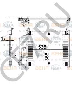 96274635 Конденсатор, кондиционер CHEVROLET в городе Тюмень