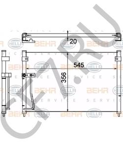 GE4T-61-480B Конденсатор, кондиционер MAZDA в городе Тюмень