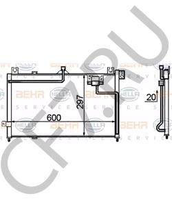 B02H-61-480B Конденсатор, кондиционер MAZDA в городе Тюмень