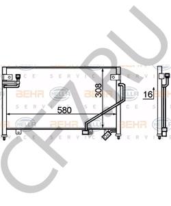 B01A-61-480A Конденсатор, кондиционер MAZDA в городе Тюмень