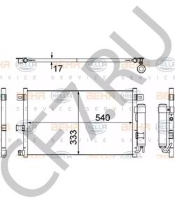 NE51-61-480C Конденсатор, кондиционер MAZDA в городе Тюмень