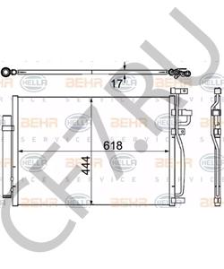 96436393 Конденсатор, кондиционер CHEVROLET в городе Тюмень