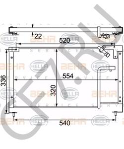 BR70-61-480A Конденсатор, кондиционер MAZDA в городе Тюмень