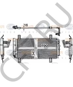 GSYD-61-48ZC Конденсатор, кондиционер MAZDA в городе Тюмень