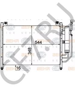 D6Y1-61-48Z Конденсатор, кондиционер MAZDA в городе Тюмень