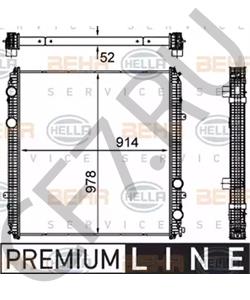 BHT E3758 Радиатор, охлаждение двигателя Freightliner в городе Тюмень