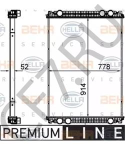 BHT H9353 Радиатор, охлаждение двигателя Freightliner в городе Тюмень