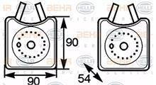 AUDI (FAW) масляный радиатор, двигательное масло
